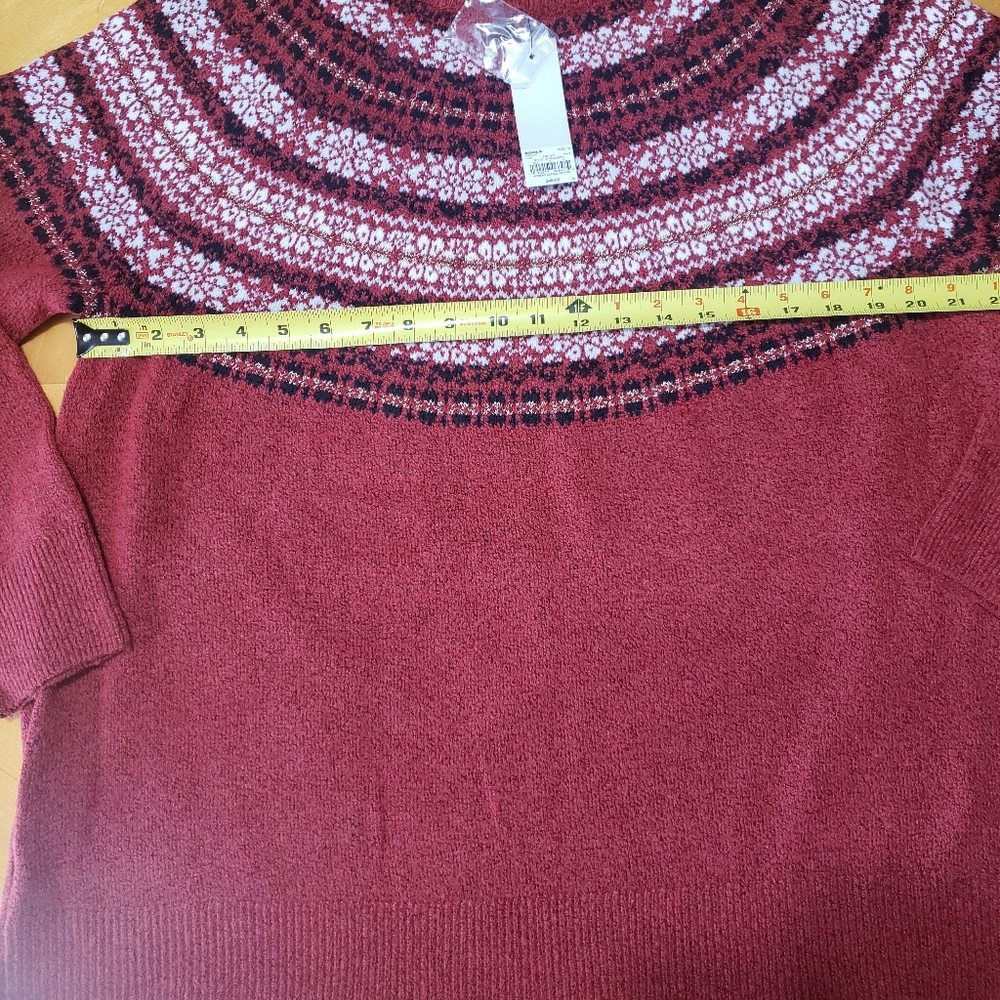 Croft & Barrow Women's Red Christmas Sweater